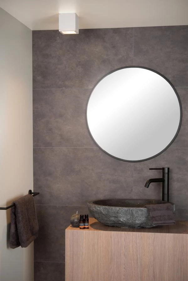 Lucide AVEN - Spot plafond Salle de bains - 1xGU10 - IP65 - Blanc - ambiance 1